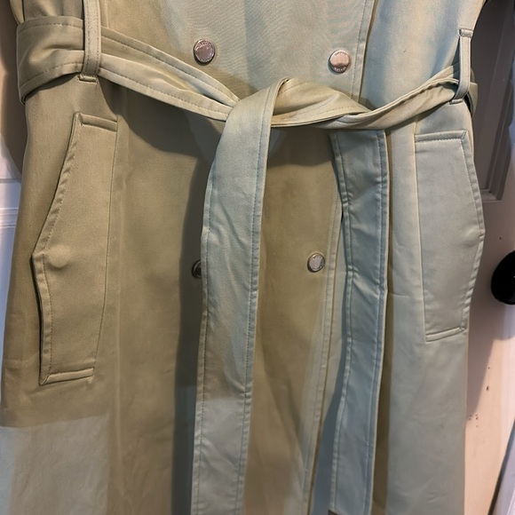 NWT Anthropologie Soia + Kyo “Kya” Trench Coat in Sage Size Small - Picture 11 of 16